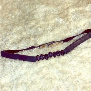 Blue crystal belt